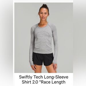 Lululemon Swiftly Tech Long-Sleeve Shirt 2.0 Race Length